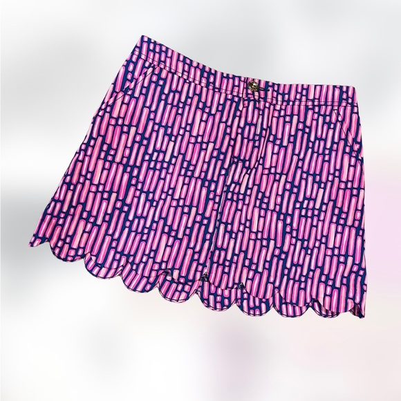 Lilly Pulitzer Pants - NEW LILLY PULITZER COLETTE SKORT MANDEVILLA PINK SLATHOUSE STRIPE